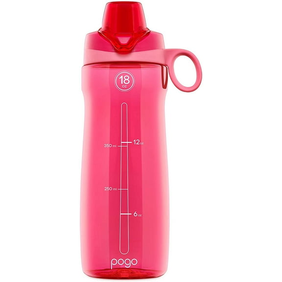 LeapFrog BPA-Free 32 oz Pink Plastic Water Bottle with Flip-Top Lid