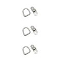 thumbnail image 2 of QualitChoice D Ring Tie Downs Heavy Duty Corrosion Resistance Lashing Rings Easy Installation Cargo Hook Trucks Vehicles Garages Silver 3Set, 2 of 6