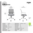 thumbnail image 4 of Silla Escritorio Ergonómica con Malla y Soporte Lumbar Job Gris Claro, 4 of 4