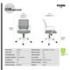 thumbnail image 4 of Silla Escritorio Ergonómica con Malla y Soporte Lumbar Job Gris Claro, 4 of 4