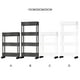 thumbnail image 2 of Cateissary Carro de almacenamiento versátil para organizar el dormitorio con escenarios aplicables giratorios de 360 ° baño cocina Organizadores de utensilios de cocina blanco, 3 capas 20 cm, 2 of 6