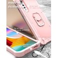 thumbnail image 5 of LG Velvet Case, Heavy Duty Rugged Military Shockproof Case Dual Layer Hybrid PC Silicone Case Builtin Kickstand, 5 of 5