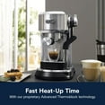 thumbnail image 6 of Delonghi Dedica Maestro Plus Espresso Machine with Automatic Steam Wand, EC950M, 6 of 18