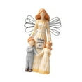 thumbnail image 4 of Fzaqwen Family Figurines Sculpture Craft Hand Painted Home Decor Tabletop Decoration for Mum and Kids, 4 of 9