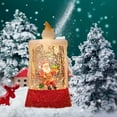 thumbnail image 5 of HomeKingdee Christmas Snow Globe Lantern, Candle Shaped Snow Lantern with Music Glittering Lighted Christmas Tree Snowman Scene Festival Gift Timer Lighted Decorations, 5 of 6