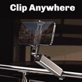 thumbnail image 4 of Airplane Travel Essentials Adjustable Phone Stand 360° Rotation Foldable Hook Pocket Size for Desk Tray Table Grey, 4 of 6