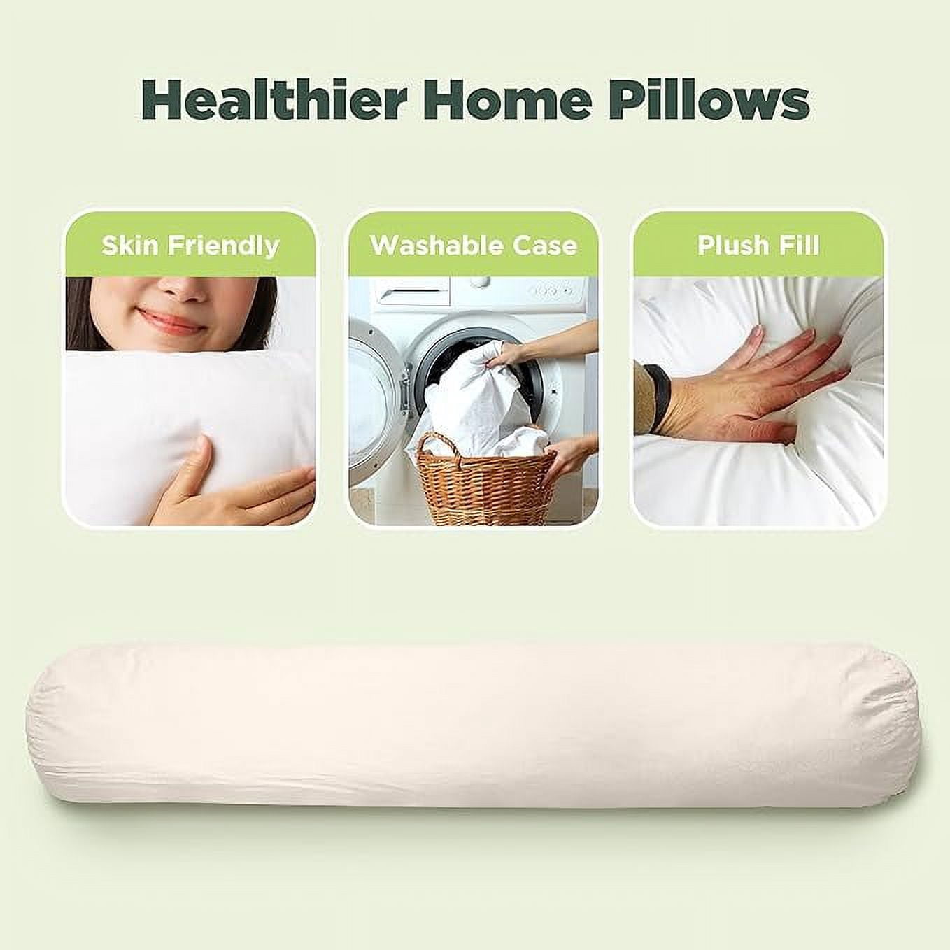 Kapok 54” Body Pillow – Hypoallergenic Long Pillow for Full Body Support - Comfortable Sleeping Bean