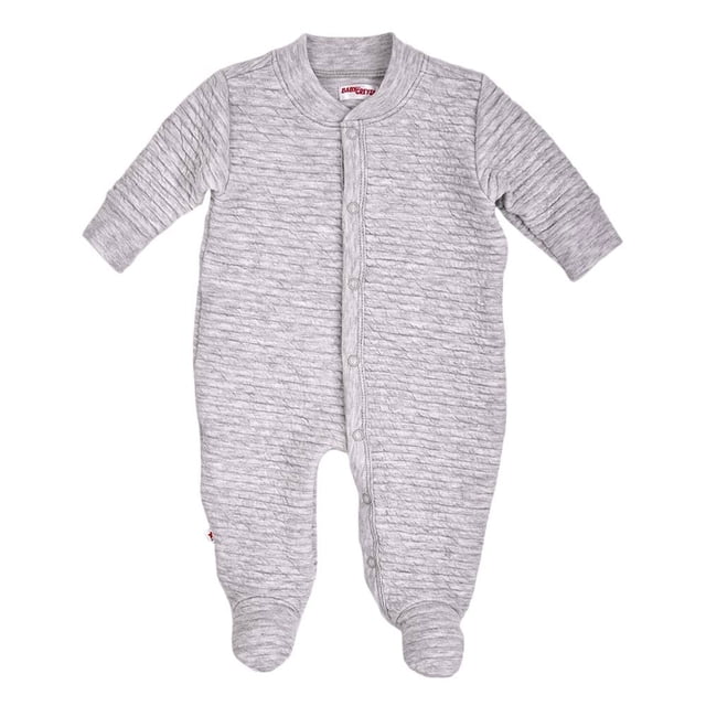 Mameluco capitonado Baby Creysi Unisex 3 Meses Stripe Quilt Ker Gris