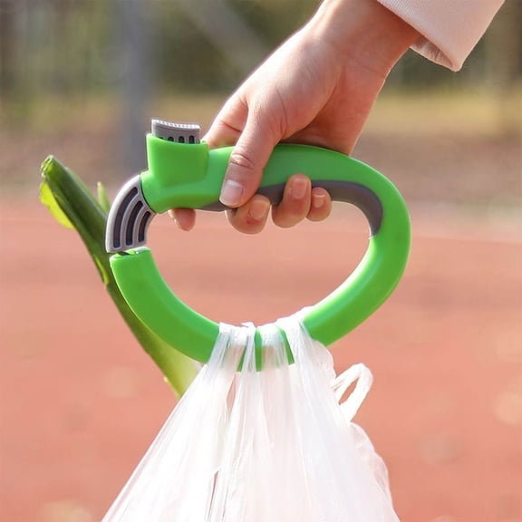 2026 Creative D-Shaped Grocery Bag Holder - Durable and Reusable Handy Carrier for Heavy Loads, Labor-Saving Design with Thumb Grip, Perfect for Shopping Trips and Everyday Use