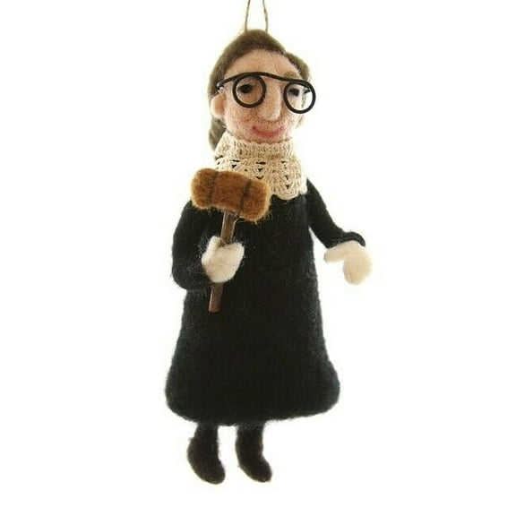 Justice RUTH BADER GINSBURG Felt Christmas Ornament, by Cody Foster