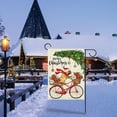 thumbnail image 6 of Merry Christmas Boxer Dog Decorative Garden Flag, Xmas Pine Tree Red Bicycle Poinsettia Snowflake Yard Outside Decorations, Winter Holiday Farmhouse Outdoor Small Home Decor Double Sided 12x18, 6 of 6