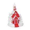 thumbnail image 3 of Mini casa de nieve navideña, estatua de resina, artesanías, decoración del hogar, decoración navideña, escultura de casa de invierno para escritorio, 6x5x95 cm, 3 of 8