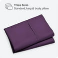 thumbnail image 2 of The Great American Store King Pillow Cases Solid Purple - 8 Pack - Envelope Closure - Soft Brushed Microfiber Fabric - Shrinkage and Fade Resistant Pillow Cases King Size 20 X 40 Inches, 2 of 4