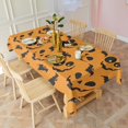 thumbnail image 6 of Pumpkin Bat Halloween Pattern Rectangle Tablecloth 60"x102",Waterproof Polyester Rectangle Table Cloth, Wipeable Spillproof Polyester Tablecloth for Dining, Camping, Indoor and Outdoor, 6 of 6