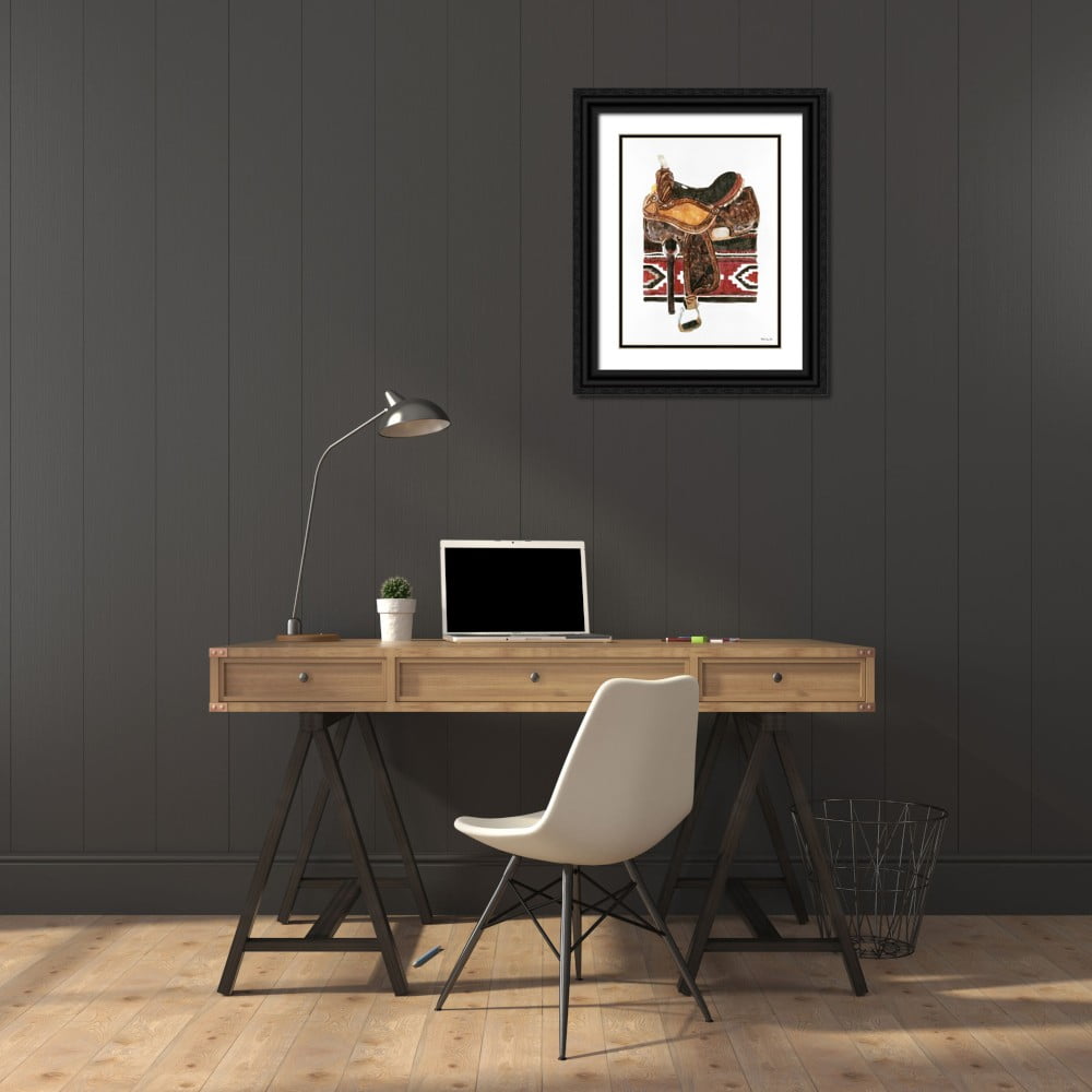 Stellar Design Studio 19x24 Black Modern Framed Museum Art