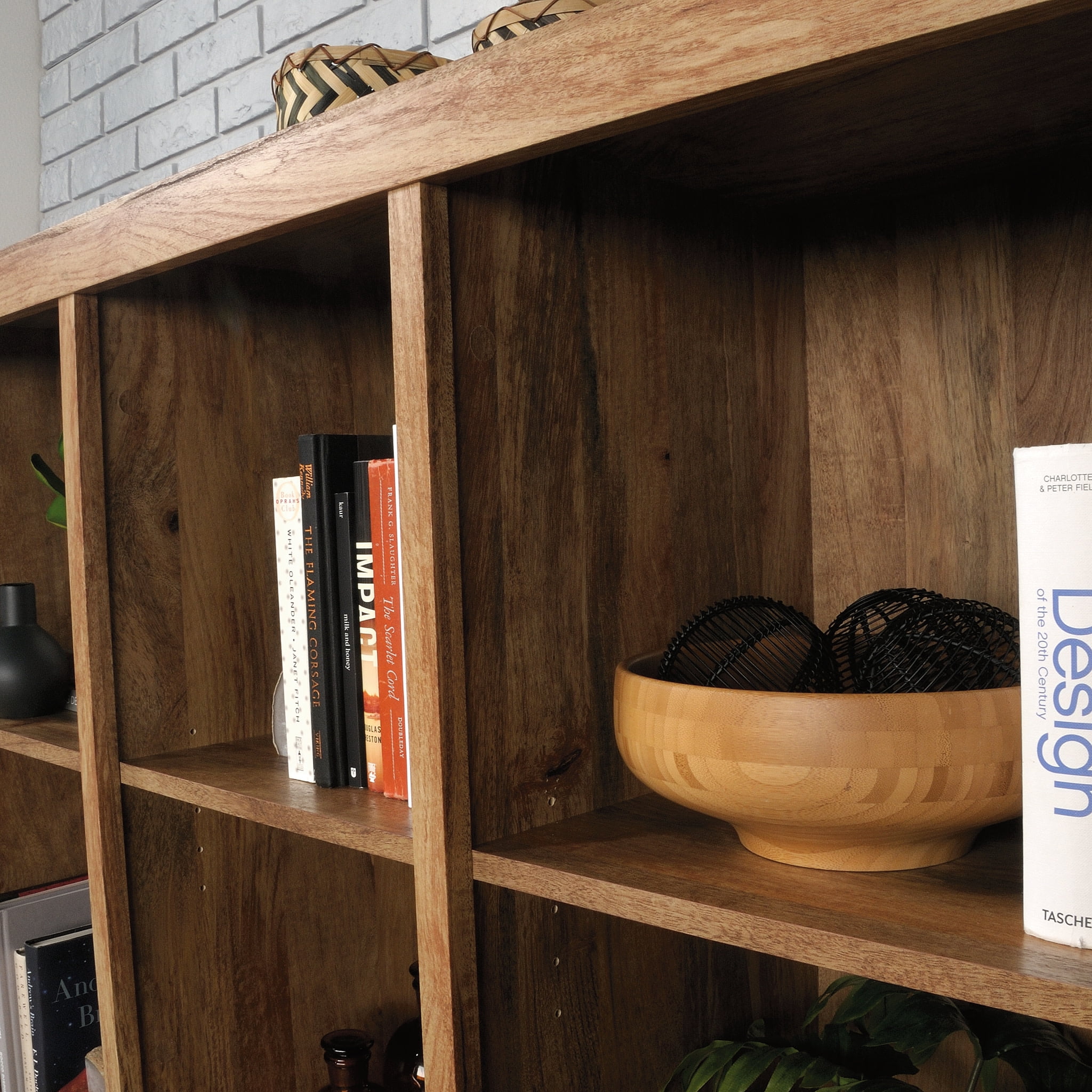 Sauder Cannery Bridge Storage Wall, Lintel Oak Finish Sauder Cannery Bridge Storage Wall, Lintel Oak Finish