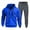 Blue, variant on Casual Tracksuits For Men Sport Suit Men's Two Piece Sports Hooded Sweatshirt Jogging Pants Set Long Sleeve Hooded Set Running Jogging Sport Suit Sets Fall Winter Outfit