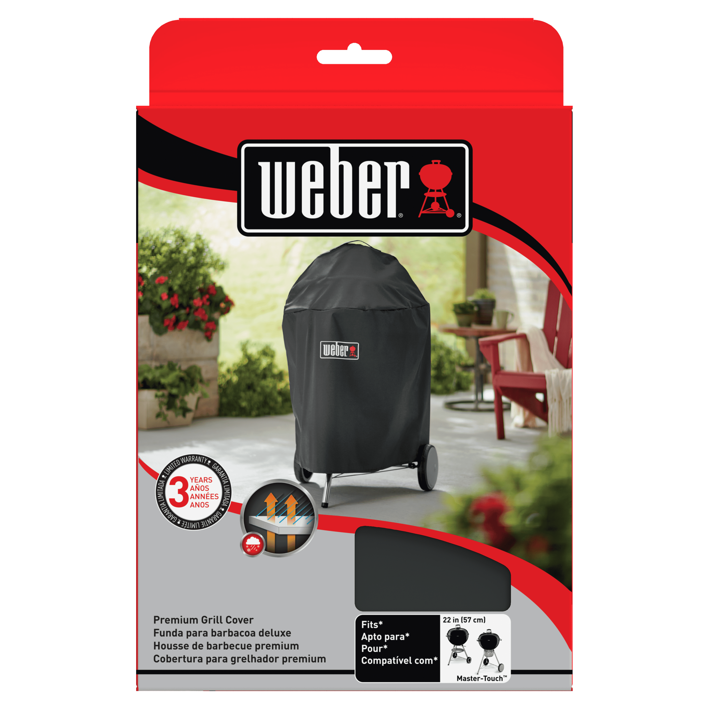 Weber 7150 Grill Cover with Storage Bag for Master-Touch Charcoal Grill 