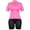 Neon Pink, variant on Zol Cycling Women Breathable Race Fit Jersey With Bib (XXXLarge, Black)