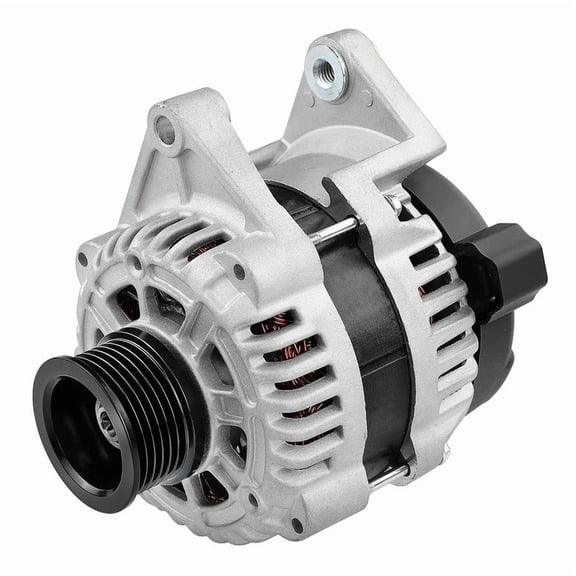 Detroit Axle - 1.8L Alternator for 2012 2013 2014 2015 2016 2017 2018 Chevrolet Sonic [5 speed transmission, 100A/14V, CW Rotation, 6 Groove Pulley], Alternator with Pulley Replacement