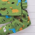 thumbnail image 4 of HCNTES Soft Toddler Boy Loungewear Dinosaur Embroidery Long Sleeve Tee and Pants 2-Piece Set for Cozy Nights, 4 of 6