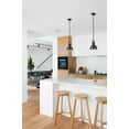 thumbnail image 5 of Z-Lite Melange 8" Round Glass Steel Mini Pendant in Brushed Nickel, 5 of 7