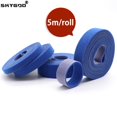 thumbnail image 1 of 5m/roll Cable Ties Reusable Loop Bundle Self Adhesive Blue Nylon Strap Organizer Clip Wire Holder Management Fastening Tape width 10mm 20 rolls, 1 of 5