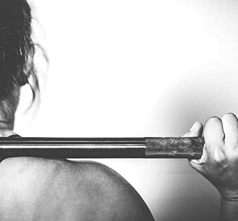 Weightlifting Barbell Bar 86" – Heavy-Duty Straight Bar for 2-inch Weight Plates – 330 lb. Weight Capacity