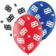 thumbnail image 1 of Amscan - Globos Diseño Bandera de Reino Unido Great Britain de Látex - Pack de 6 (Rojo, Azul, Blanco), 1 of 2