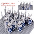 thumbnail image 6 of 11 Pcs Build Your Own Castle World LOTR - Dwarves Elves Knights Figures Set, MOC Compatible Building Blocks with Non-Combat Props, Fans Day Gift, 6 of 10