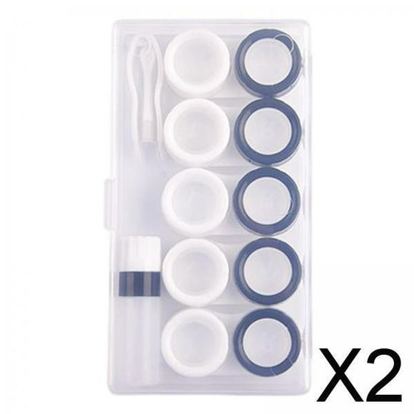 Organizador de Estuche para Lentes de Contacto - Pack de 15 Unidades - Diseño Elegante , 2 piezas