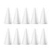 thumbnail image 1 of Amosfun - 10 conos blancos de 18,5 cm para manualidades infantiles, ideales para proyectos navideños., 1 of 7