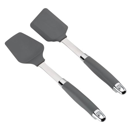 Anolon SureGrip Tools and Gadgets Nonstick Spatula Spoonula Utensil Set  2 Piece  Nylon  Graphite