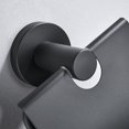 thumbnail image 3 of Support de Rouleau de Papier Toilette Noir Mat avec Rabat Distributeur de Papier Toilette avec Couvercle Mural en Acier Inoxydable 304, 3 of 5