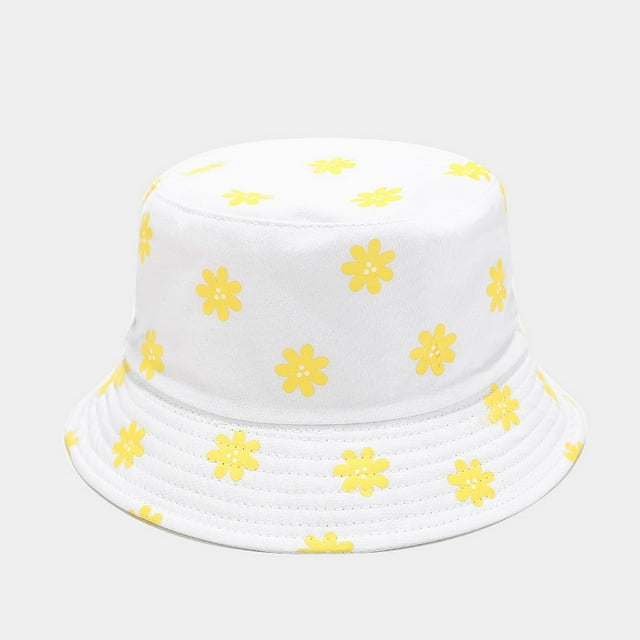 Chapeau Bob Réversible à Double Face Unisexe, Blanc