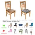 thumbnail image 5 of Sunflower Seat Covers for Dining Room Chairs Set Of 6,Stretch Printed Washable Chair Seat Cover with Elastic Ties and Button,Removable Waterproof Couch Cushion Covers, 5 of 6