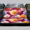thumbnail image 6 of Pzuqiu Dahlia Pattern Seat Protection Cover Durable, Suitable for Auto Seats SUV Seats Vehicle Seats, Front and Rear Seat Cover Set for Most Sedans Cars, 6 of 10