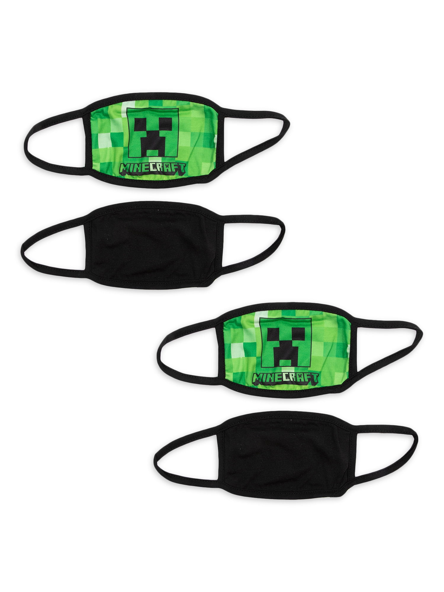 Minecraft Creeper 4Piece Face Mask Set