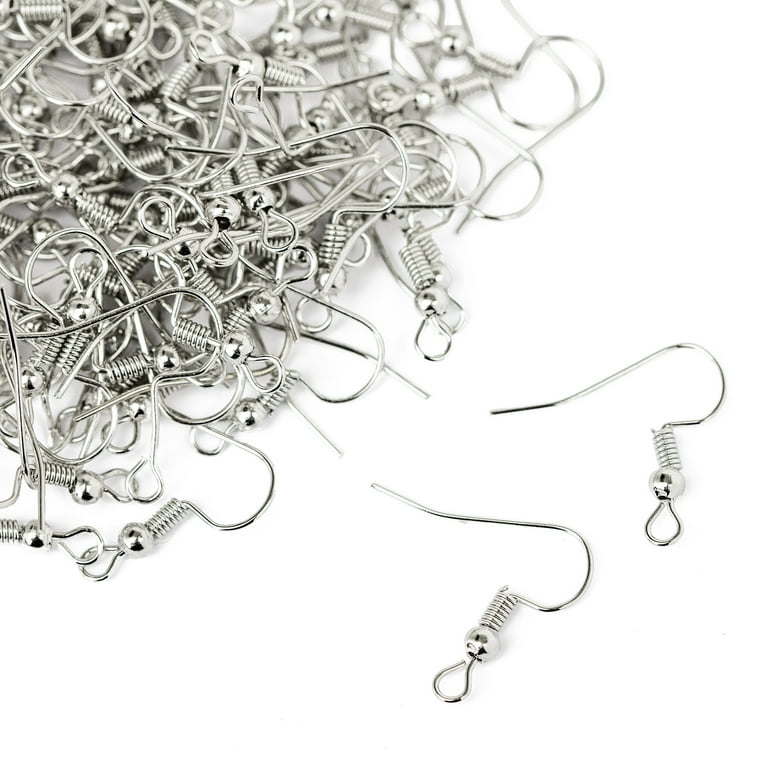 cousin stainless steel fish hook earwires Cousin Metal Fishhook Earwires, Silver, 136 Piece