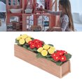thumbnail image 4 of Cama De Flores Para Casa De Muñecas, Hermosa Resina De Madera Para Maceta De Casa De Muñecas 1:12 Para Alféizar De Ventana, 4 of 7