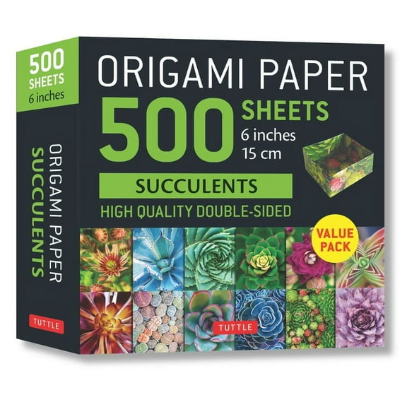 Origami Paper 500 Sheets Succulents 6 (15 CM): Tuttle Origami Paper: Double-Sided Origami Sheets with 12 Different Photographs (Instructions for 6 Projects Included) (Other)