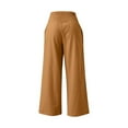 thumbnail image 3 of Women's Pants Straight Leg Baggy Brown Pants Womens Pants Casual Soft Pants Womens Pants Trendy, 3 of 4