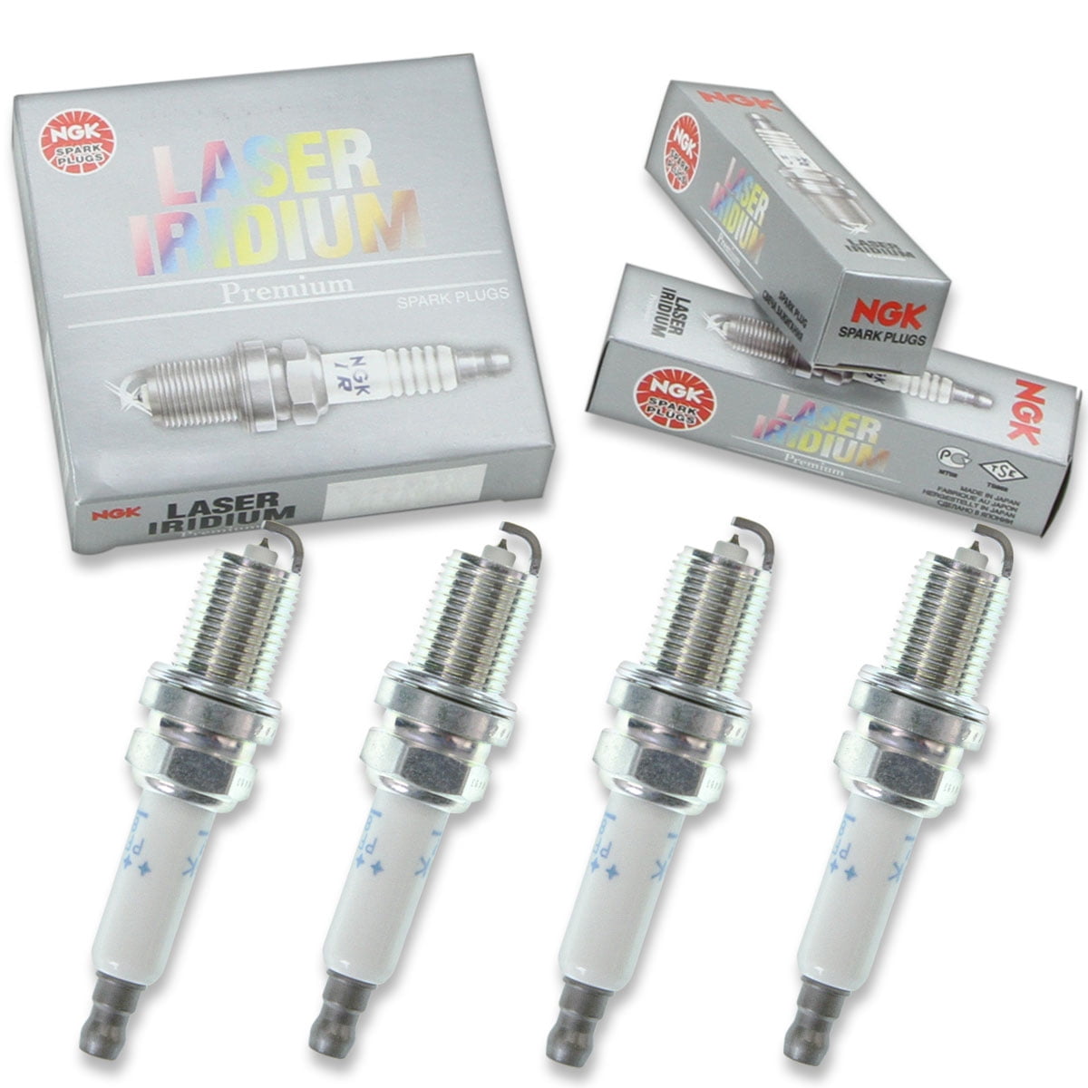 4 pc NGK 93759 Laser Iridium Spark Plugs for 1822A085 22401 ZE07B