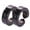 Black, variant on Men's Stainless Steel Ear Clips Cuff Earrings Non-Piercing Jewelry Gift Black Smooth Surface 0.55 inches for Daily Wear and Parties