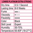 thumbnail image 2 of Pegamento para extensiones de pestañas LONRIS Platinum Extra Strong, 5 ml, 2 of 8