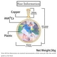 thumbnail image 6 of Customized Photo Necklace Men and Women Hip Hop Personalized Picture Pendant 45MM Medium Circle Charm Iced Out Free Custom Logo SH, 6 of 6