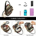 thumbnail image 5 of FORMRS Crossbody Bag for Women Quilted Travel Shoulder Cell Phone Purse with Chain Strap Handbag, Red Flowers Pattern, 5 of 7
