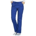 thumbnail image 7 of Cherokee Workwear Stretch Women Scrubs Pant Mid Rise Straight Leg Drawstring, WW130P, M Petite, Galaxy Blue, 7 of 7