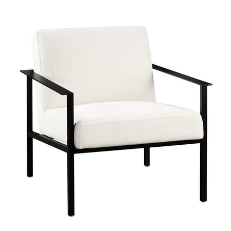 sleek oatmeal white chair with product