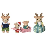 Calico Critters Reindeer Family, Set of 4 Collectible Doll Figures